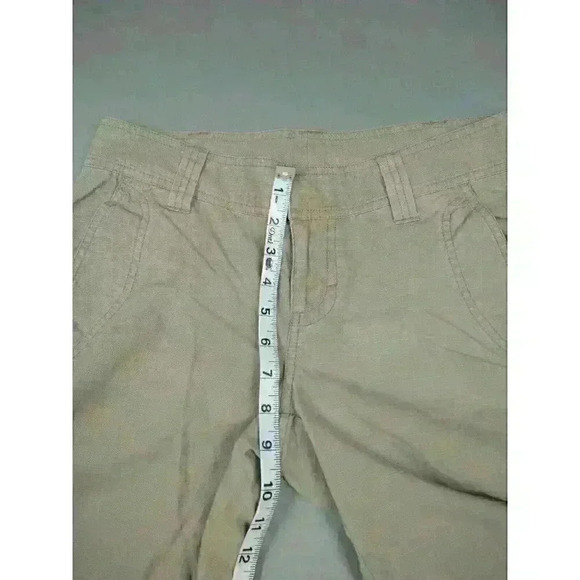 The North Face Roll Up Capri Pants Womens 4 Beige Ripstop - Picture 3 of 10
